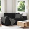 vidaXL 2-Sitzer-Sofa Schwarz 180x77x82 cm Stoff