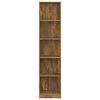 vidaXL B&uuml;cherregal 5 F&auml;cher R&auml;uchereiche 40x24x175 cm Holzwerkstoff