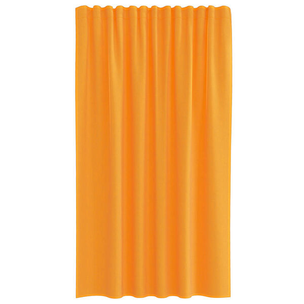 vidaXL Voile Vorh&auml;nge mit Stangentaschen 2 Stk. Orange