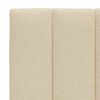 vidaXL Bettgestell ohne Matratze "Hanko" Creme 90x190 cm Stoff