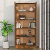 vidaXL Bücherschrank Räuchereiche 82,5x30,5x185,5 cm Holzwerkstoff