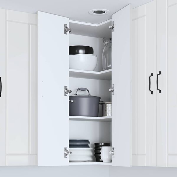 vidaXL K&uuml;chenschrank Hochglanz Wei&szlig; 57 x 57 x 100 cm Holzwerkstoff