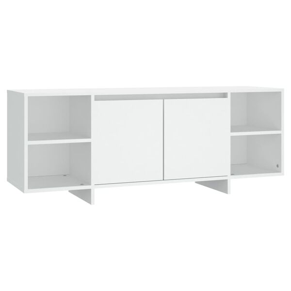 vidaXL TV-Schrank Wei&szlig; 130x35x50 cm Holzwerkstoff