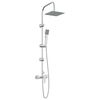 vidaXL Duschsystem Chrom Edelstahl 21 x 48 x 112 cm