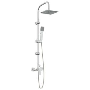 vidaXL Duschsystem Chrom Edelstahl 21 x 48 x 112 cm