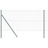 vidaXL Zaun mit Pfosten Grau 1 x 25 m Stahl