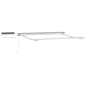 vidaXL Elektrisches Markisenrahmen Wei&szlig; 2,5 x 2 m Stahl