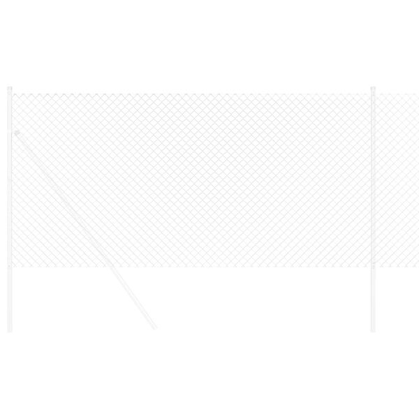 vidaXL Kettenzaun Silber 10 x 1,2 m Verzinkter Stahl