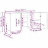 vidaXL Schreibtisch mit Regal Altholz 140 x 50 x 75 cm Holzwerkstoff