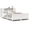 vidaXL Massivholzbett ohne Matratze Wei&szlig; 140x190 cm Kiefernholz
