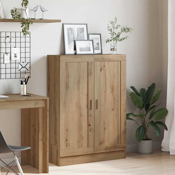 vidaXL B&uuml;cherschrank Artisan-Eiche 82,5x30,5x115 cm Holzwerkstoff