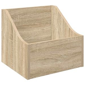 vidaXL LP Plattenbox Sonoma-Eiche 37 x 33 x 32 cm Holzwerkstoff