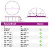 vidaXL Pool-Dome Gr&uuml;n 592 x 590 x 275 cm
