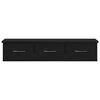 vidaXL Wandschrank Schwarz Eichen-Optik 88x26x18,5 cm Holzwerkstoff