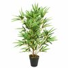 vidaXL Bambusbaum K&uuml;nstlich 368 Bl&auml;tter 80 cm Gr&uuml;n