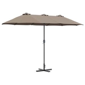 vidaXL Gartensonnenschirm 370 x 197 x 239 cm Polyester und Aluminium