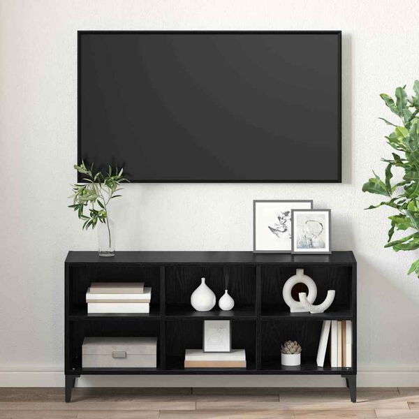 vidaXL TV-Schrankset Schwarz 103,5 x 30 x 50 cm Holzwerkstoff