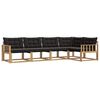 vidaXL Outdoor-Sofagarnitur 5 stk. Wei&szlig; und Schwarz