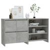 vidaXL 2-tlg. Sideboard Betongrau Holzwerkstoff