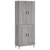 vidaXL Highboard Grau Sonoma 69,5x34x180 cm Holzwerkstoff