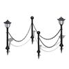 2x LED Lampe Solarleuchte Au&szlig;enlampe Gartenleuchte Laterne