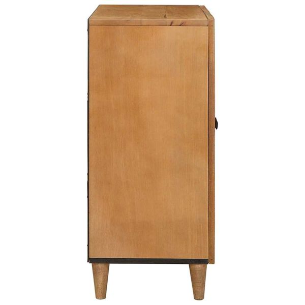 vidaXL Sideboard mit T&uuml;r Hellbraun 60 x 33 x 75 cm massives Mangoholz