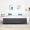 vidaXL Boxspringbett Dunkelgrau 200 x 200 cm Samt