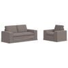 vidaXL Sofa Set 2 Stk. Taupe Stoff