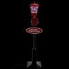 vidaXL Weihnachts-Stra&szlig;enlampe mit Weihnachtsmann 180 cm LED