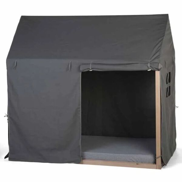 CHILDHOME Bezug f&uuml;r Hausbett 150x80x140 cm Anthrazit