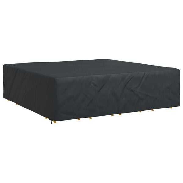 vidaXL Möbelbezug Uni Schwarz 260 x 260 x 90 cm 600D