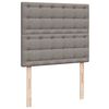 vidaXL Boxspringbett mit Matratze Taupe 120x190 cm Stoff