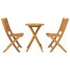 vidaXL Garten Bistro Set 3 pcs Braun Massivholz Akazie