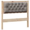 vidaXL Kopfteil Sonstiges Braun und Taupe 90 cm Massivholz Kiefer