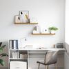 vidaXL Wandregal 2 pcs Braun 80 x 23,5 x 4 cm Holzwerkstoff
