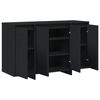 vidaXL Sideboard Schwarz 120 x 41 x 75 cm Holzwerkstoff