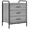 vidaXL Nachttisch Sonoma-Grau 48 x 36,5 x 60 cm Holzwerkstoff