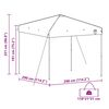 vidaXL Pop-up Pavillon Zelt Orange 300 x 300 cm Stoff