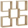 vidaXL Wandregal Sonoma-Eiche 99,5 x 17 x 91 cm Holzwerkstoff