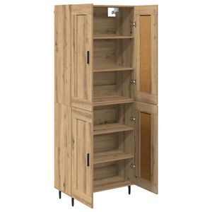 vidaXL Highboard 2 Stk. Artisan-Eiche 69,5 x 34 x 180 cm Holzwerkstoff