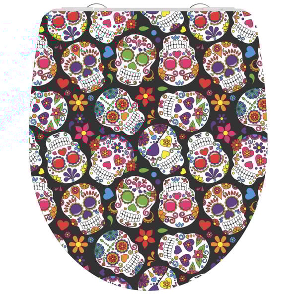 SCH&Uuml;TTE Toilettensitz mit Absenkautomatik CRAZY SKULL Duroplast