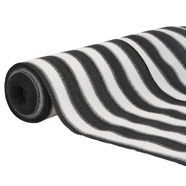 vidaXL Zaunblende Anthrazit und Weiß 1,5x50 m HDPE 75 g/m²