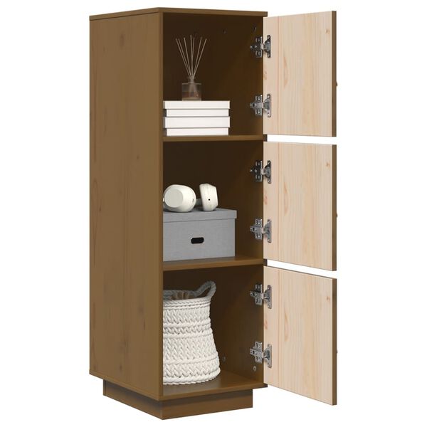 vidaXL Highboard Honigbraun 34x40x108,5 cm Massivholz Kiefer