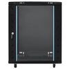 vidaXL Netzwerkschrank mit Speicher Schwarz 60 x 60 x 80 cm Stahl