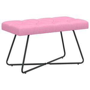 vidaXL Bank mit Knopfheftung Rosa 80 x 40 x 46 cm Stoff