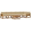 vidaXL Outdoor-Sofagarnitur 7 stk. Natur und Beige
