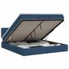 vidaXL Ottoman Bett mit Matratze mit Kopfteil Blau 140 x 190 cm Stoff