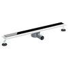 vidaXL Duschabfluss mit Glash&uuml;lle und 360&deg; Siphon Schwarz 80 cm