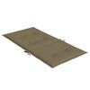 vidaXL Niedriglehner-Auflagen 4 Stk. Melange Taupe 100x50x4 cm Stoff
