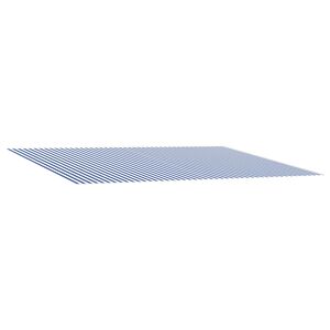 vidaXL Markisenersatzstoff Blau und Wei&szlig; 400 x 350 cm Polyester